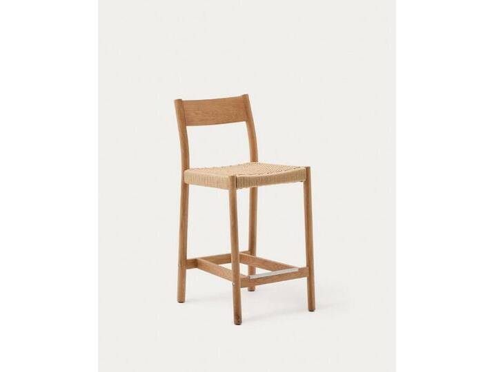 Natur24 Esszimmerstuhl Barhocker Rückenlehne massives Eichenholz in 2er Set, braun Natur24 Esszimmerstuhl Barhocker Rückenlehne massives Eichenholz in 2er Set, braun von OTTO