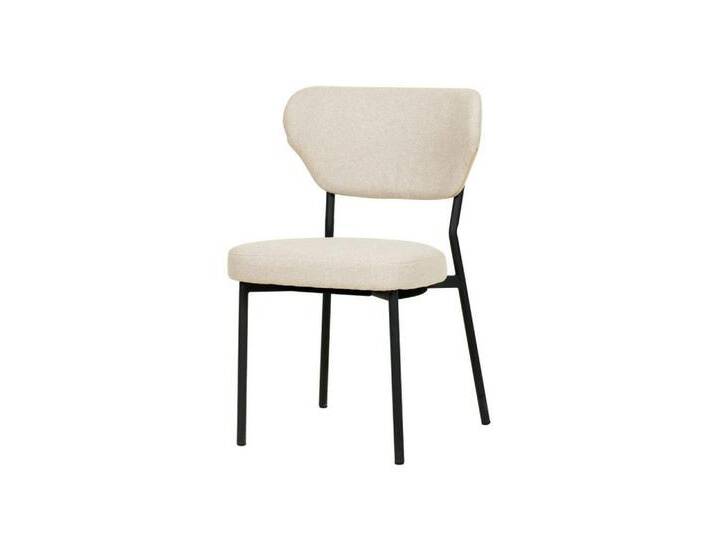 Natur24 Esszimmerstuhl Duko Stapelstuhl mit Bezug als 2er Set, beige von OTTO