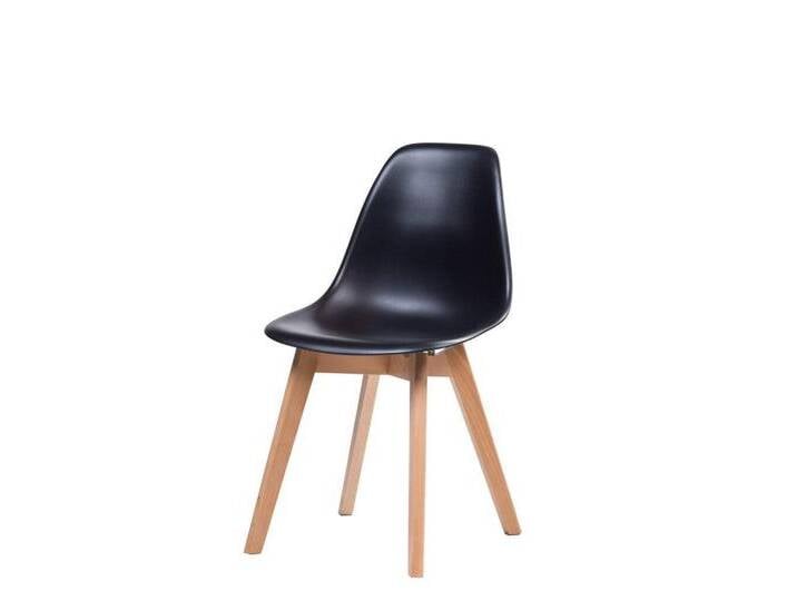 Natur24 Esszimmerstuhl Keeve 4er Set Stapelstuhl 53 x 47 x 83 cm Birke Polypropylen, schwarz von OTTO