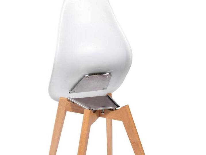 Natur24 Esszimmerstuhl Keeve 4er Set Stapelstuhl 53 x 47 x 83 cm Birke Polypropylen, weiß von OTTO