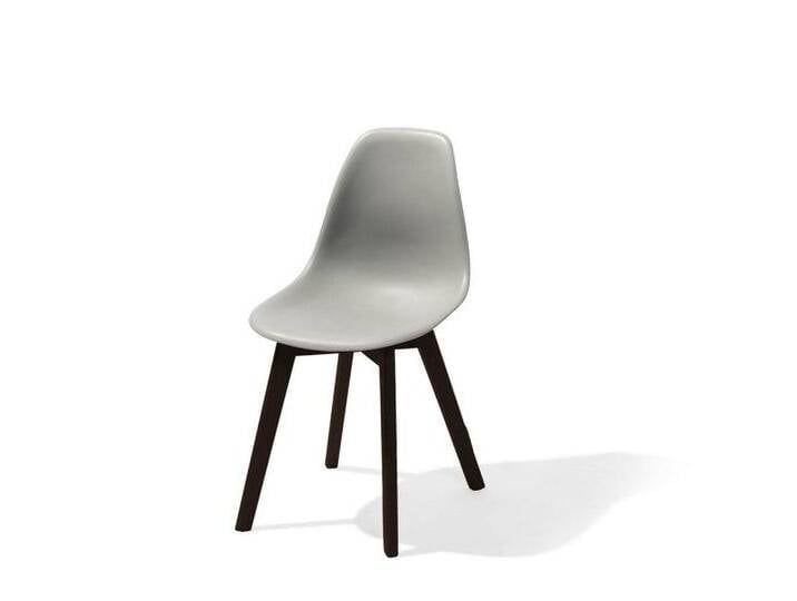 Natur24 Esszimmerstuhl Keeve 4er Set Stapelstuhl 53 x 47 x 83 cm Birke Polypropylen Grau, grau von OTTO