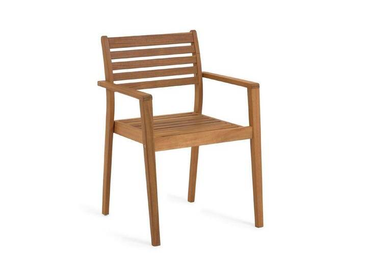 Natur24 Gartenstuhl Hanzel stapelbarer Gartenstuhl aus massivem Akazienholz 2er Set, braun Natur24 Gartenstuhl Hanzel stapelbarer Gartenstuhl aus massivem Akazienholz 2er Set, braun von OTTO