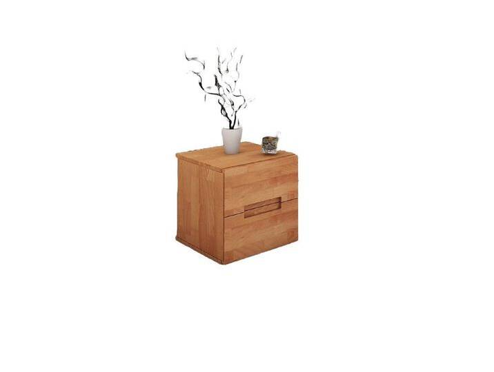 Natur24 Nachttisch Nachttisch Bento 2 Kernbuche massiv 40x35x40cm mit 2 Schubladen von OTTO