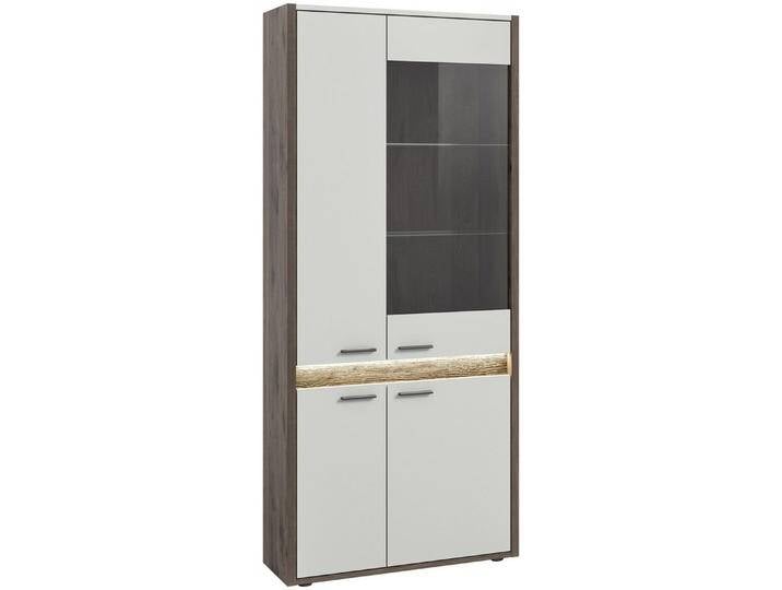 Newroom Vitrine Norma Vitrine Hellgrau Eiche Dunkel Vitrinenschrank Glasvitrine Landhaus ..., beige Newroom Vitrine Norma Vitrine Hellgrau Eiche Dunkel Vitrinenschrank Glasvitrine Landhaus ..., beige von OTTO