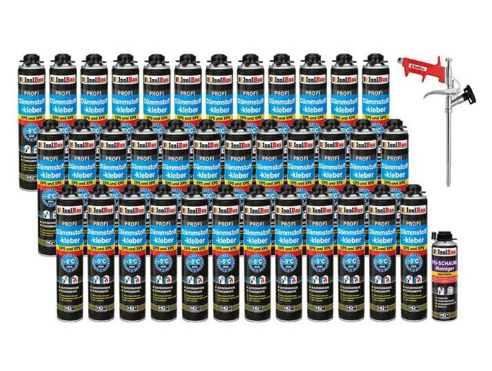 None Montagekleber SET Dämmstoffkleber 36 x 750 ml PU-Klebeschaum Perimeterkleber, Rasches und zuverlässiges Ausrichten der Dämm- u.Trockenbauplatten None Montagekleber SET Dämmstoffkleber 36 x 750 ml PU-Klebeschaum Perimeterkleber, Rasches und zuverlässiges Ausrichten der Dämm- u.Trockenbauplatten von OTTO