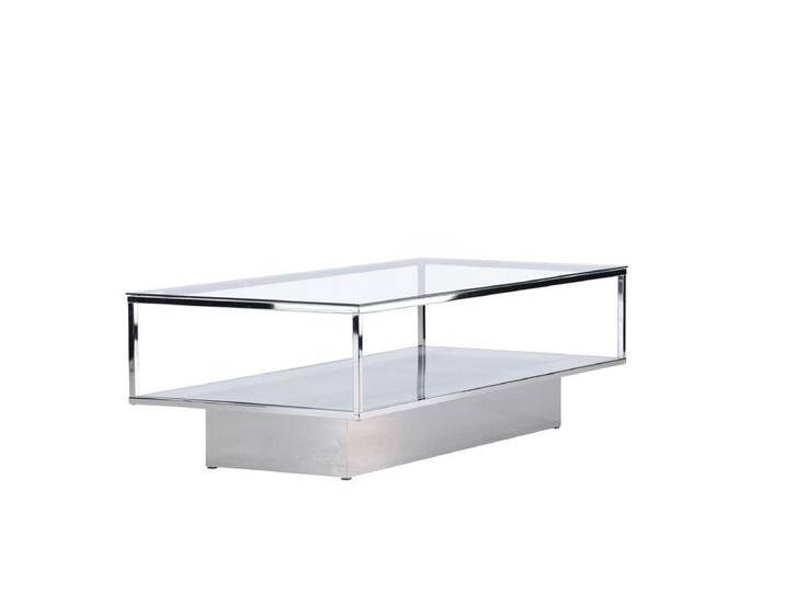 Nordanest Couchtisch MAGLEHEM 130x60cm, Zwei Glasplatten für zusätzliche Ablage, modernes Design, weiß, transparent Nordanest Couchtisch MAGLEHEM 130x60cm, Zwei Glasplatten für zusätzliche Ablage, modernes Design, weiß, transparent von OTTO