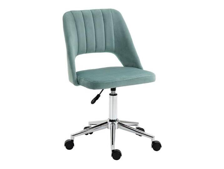 OKWISH Drehstuhl Freizeitstuhl Fernsehsessel (Drehstuhl ohne Armlehnen in Samtoptik – höhenverstellbarer Schminkstuhl & Homeoffice-Stuhl für Damen & Studenten von OTTO