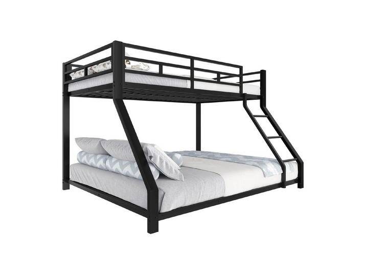 OKWISH Kinderbett Metallbettgestell,Jugendbett Etagenbett (90x200cm & 140x200cm, stabile Metallkonstruktion, mit Geländer & sicherer Treppe, ideal für Kinder & Jugendliche) von OTTO