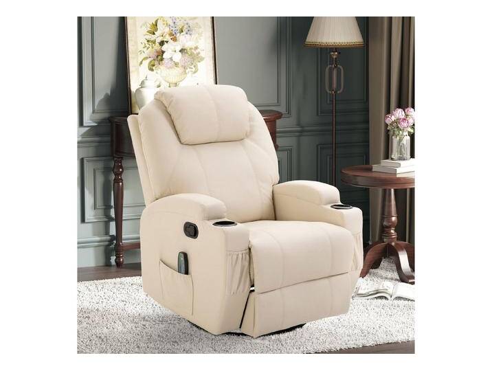 OKWISH Massagesessel Relaxsessel,Liegesessel,mit Liegefunktion (Massagesessel elektrisch drehbar mit 8 Vibrationspunkten & 5 Modi – Relaxsessel mit Schaukelfunktion für Senioren & Home Office von OTTO