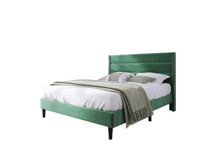 OKWISH Polsterbett Doppelbett, 140 x 200 cm,ohne Matratze Bettgestell mit Lattenrost & Kopfteil, grün, mit Matratze ( H25cm), Dunkelgrün von OTTO