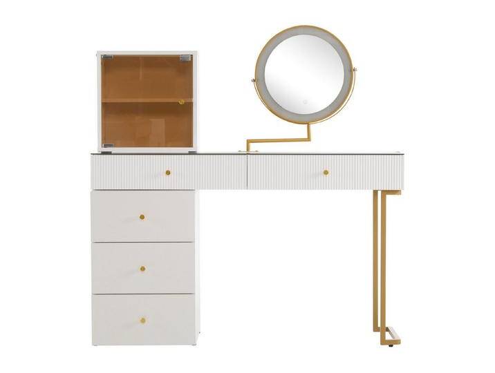 OKWISH Schminktisch luxuriöser Frisiertisch für moderne Schlafzimmer (Frisiertisch mit Schubladen und Kommode, ohne Hocker, 120*45*115 cm), mit 3-farbigen LED-beleuchtetem Spiegel von OTTO