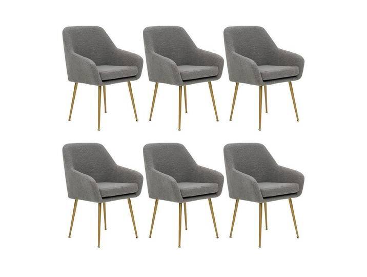 OKWISH Stuhl Loungesessel,Esszimmerstühle aus Teddyfell,Esstisch-Set (moderner Esszimmerstuhl aus Teddyfell, abnehmbares Kissen, stabile Metallbeine mit verstellbaren Füßen für Esszimmer, Küche und Büro,Komfort & Design, 6 St) OKWISH Stuhl Loungesessel,Esszimmerstühle aus Teddyfell,Esstisch-Set (moderner Esszimmerstuhl aus Teddyfell, abnehmbares Kissen, stabile Metallbeine mit verstellbaren Füßen für Esszimmer, Küche und Büro,Komfort & Design, 6 St) von OTTO