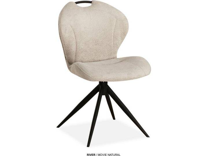 OMG Design Esszimmerstuhl River (Set, 2 St), Drehstuhl mit auto-return, mit Handgriff, beige von OTTO