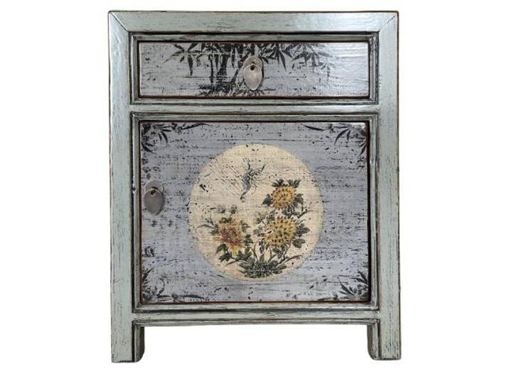 OPIUM OUTLET Nachttisch Nachtkästchen Nachtschrank Schränkchen Nachtkonsole (Breite x Tiefe x Höhe: 45 x 33 x 55 cm / Kommode Vintage-Stil von OTTO