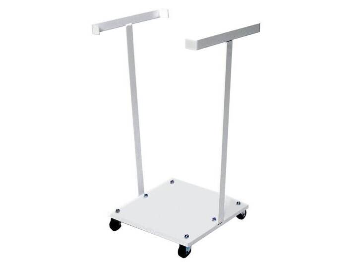 OSWALD Transportgeräte Transportwagen Müllsackständer fahrbar mit Rollen, für 125 Ltr. Müllsäcke, 30 kg weiß, (NK3030), Pulverlackiert von OTTO