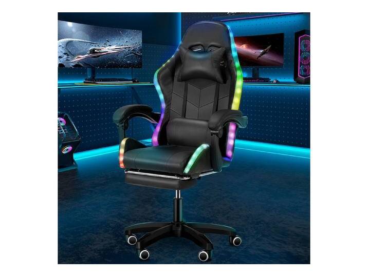 OULENBIYAR Gaming-Stuhl Gaming Chair LED, RGB Computerstuhl mit Fußstütze und Lendenkissen, Racing Gamer Stuhl Ergonomisch,mit Verstellbare Kopfstütze,Bürostuhl OULENBIYAR Gaming-Stuhl Gaming Chair LED, RGB Computerstuhl mit Fußstütze und Lendenkissen, Racing Gamer Stuhl Ergonomisch,mit Verstellbare Kopfstütze,Bürostuhl von OTTO
