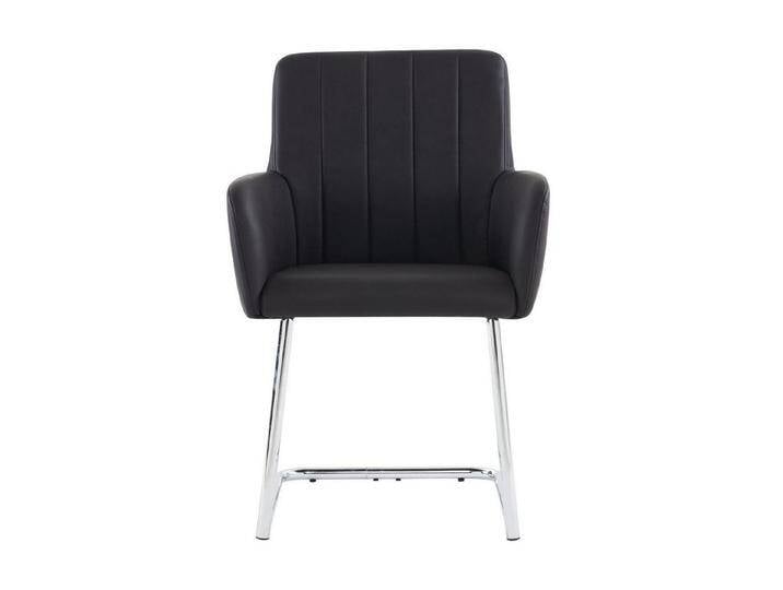 Odikalo Esszimmerstuhl 2er Set Sessel gepolstert zickzackform Metallbeine Leder schwarz/grau, schwarz, schwarz Odikalo Esszimmerstuhl 2er Set Sessel gepolstert zickzackform Metallbeine Leder schwarz/grau, schwarz, schwarz von OTTO