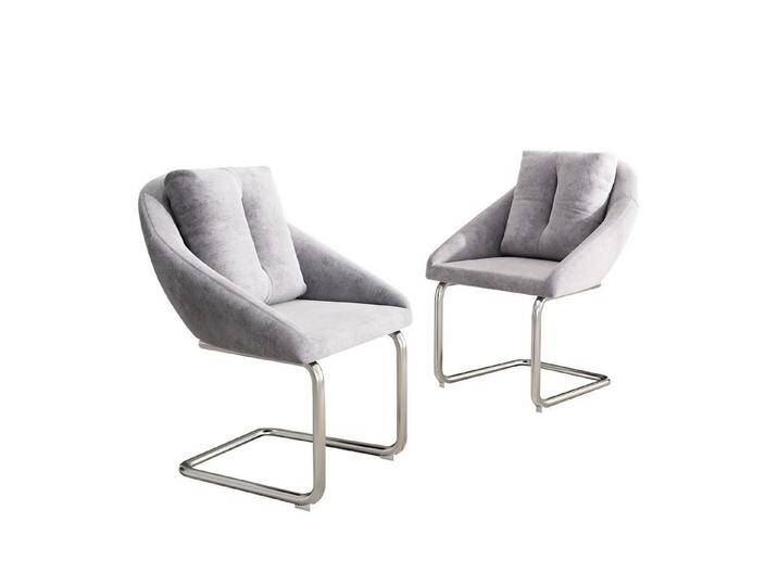 Odikalo Esszimmerstuhl Einzelstuhl Drehstuhl 2er-Set Samt mit Kissen Stützbeine Beige/Grau, grau, Grau Odikalo Esszimmerstuhl Einzelstuhl Drehstuhl 2er-Set Samt mit Kissen Stützbeine Beige/Grau, grau, Grau von OTTO