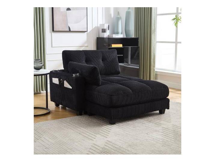 Odikalo Loungesofa Einzelsofa Freizeitsofa Palmensessel handgeländer Taschen, Palmensessel, flauschige streifenpolster, handgeländer mit rollenden polstern, klappen für den kopf, drei tassen und eine seitliche hosentaschen passen in ein wohnzimmer und ein schlafzimmer Odikalo Loungesofa Einzelsofa Freizeitsofa Palmensessel handgeländer Taschen, Palmensessel, flauschige streifenpolster, handgeländer mit rollenden polstern, klappen für den kopf, drei tassen und eine seitliche hosentaschen passen in ein wohnzimmer und ein schlafzimmer von OTTO