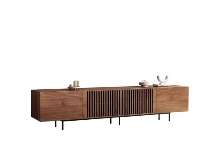 Oeryde Lowboard Mid-Century Modern TV-Schrank für 80+ Zoll Fernseher - mit Stauraum, Home Entertainment Center in Walnuss für Schlafzimmer, braun von OTTO
