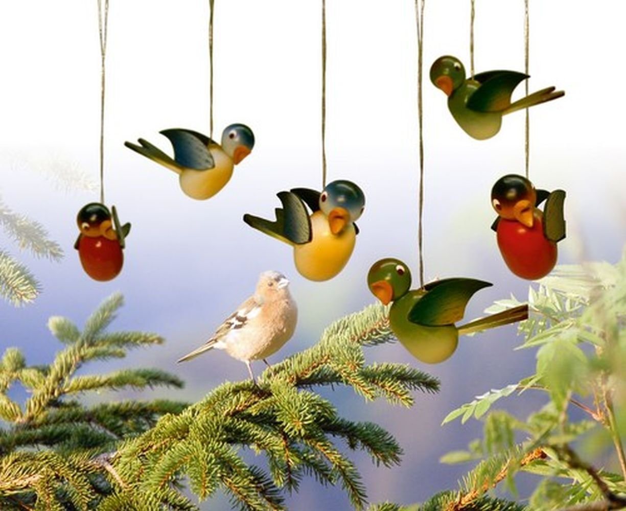 Gartenfigur Strauchbehang Singvögel hängend 6 STÜCK HxBxT 4x2x6cm NEU Gartenfigur Strauchbehang Singvögel hängend 6 STÜCK HxBxT 4x2x6cm NEU von OTTO