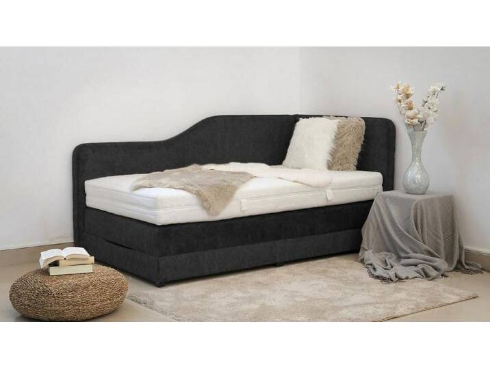 PAARA Boxspringbett Box Alexandria K Bettkasten Kopfteil verstellbar, inkl. Matratze und Topper, mit einzigartigem Belüftungssystem, grau, 500 Taschenfederkern-Matratze mit Kaltschaum-Topper von OTTO