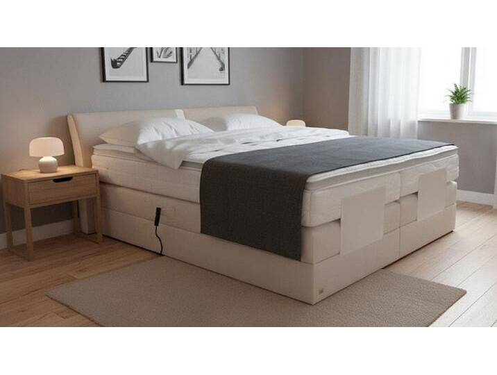 PAARA Boxspringbett Dallas elektrische verstellung Dachschräge Farbwahl, inkl. Matratzen und Topper, mit einzigartigem Belüftungssystem, elektrisch verstellbar, Taschenfederkern , H2 PAARA Boxspringbett Dallas elektrische verstellung Dachschräge Farbwahl, inkl. Matratzen und Topper, mit einzigartigem Belüftungssystem, elektrisch verstellbar, Taschenfederkern , H2 von OTTO