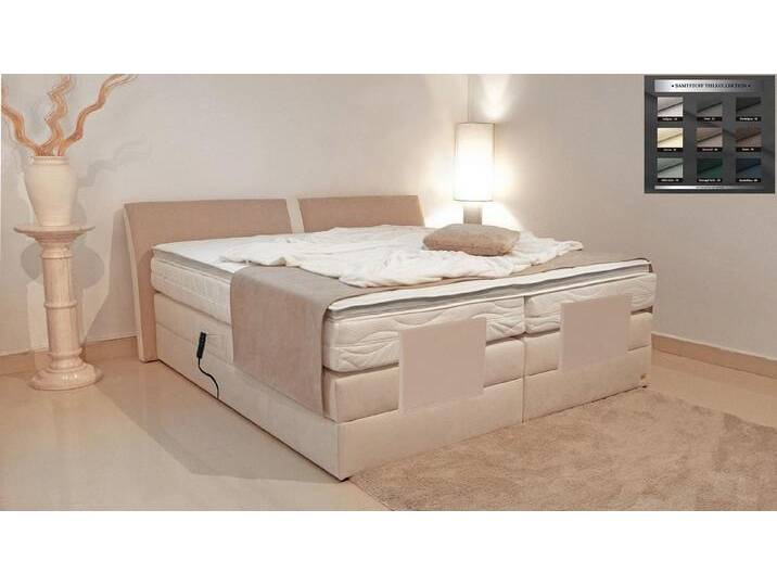 PAARA Boxspringbett Dallas elektrische verstellung Dachschräge Farbwahl, inkl. Matratzen und Topper, mit einzigartigem Belüftungssystem, mit Motor (10.000 Newton Leistung je Motor), mit elektrischer Kopf- und Fußteilverstellung, Lieferung bis Wunschort mit Aufbau in 2-Mann Besatzung, 500 Taschenfederkern-Matratze von OTTO
