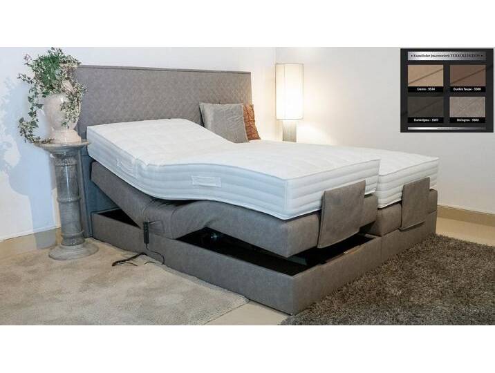 PAARA Boxspringbett Lima elektrisch verstellbar mit Motor alles, mit einzigartigem Belüftungssystem, mit Motor (10.000 Newton Leistung je Motor), mit elektrischer Kopf- und Fußteilverstellung, Lieferung und Aufbau erfolgt in 2-Mann Besatzung bis zum Wunschort, ROYAL-WS® 500 Taschenfederkern mit Gelschaum - Topper-Kern (5 cm), ca. 24 cm Matratze von OTTO