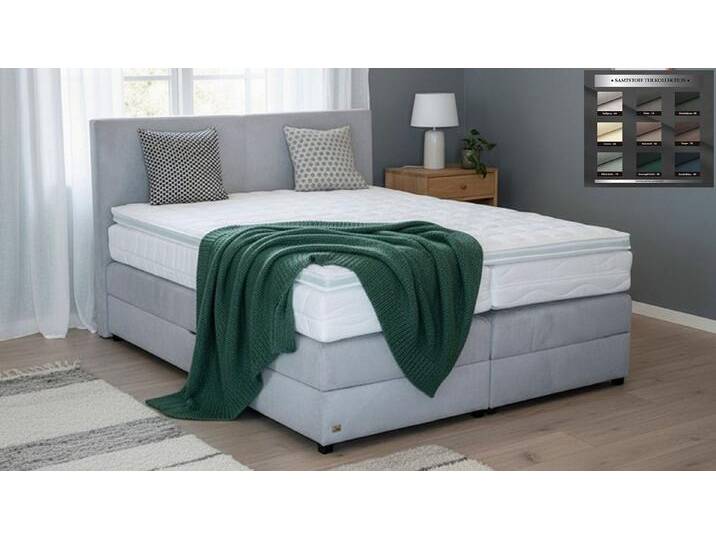 PAARA Boxspringbett Montana mit Bettkasten Kopfteil Stauraum H2 H3, inkl. Matratze und Topper, mit einzigartigem Belüftungssystem, H3 von OTTO