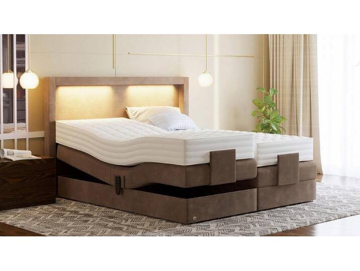 PAARA Boxspringbett elektrisch verstellbar mit LED mit Matratze - Modell Barcelona, mit einzigartigem Belüftungssystem, H2 + H3 PAARA Boxspringbett elektrisch verstellbar mit LED mit Matratze - Modell Barcelona, mit einzigartigem Belüftungssystem, H2 + H3 von OTTO