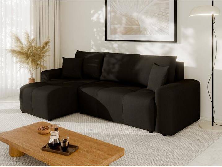 PANDA MÖBEL GmbH Ecksofa NOLANI Ecksofa mit Schlaffunktion & Bettkasten – Modern & Bequem, braun, Velo637 von OTTO