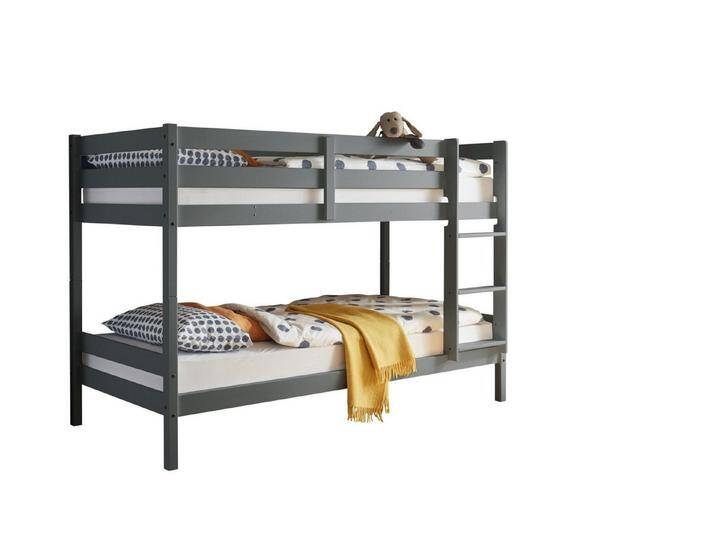 PREISBRECHER Etagenbett Moritz, in grau, Kiefer teilmassiv - 97x140x207cm (BxHxT), grau von OTTO
