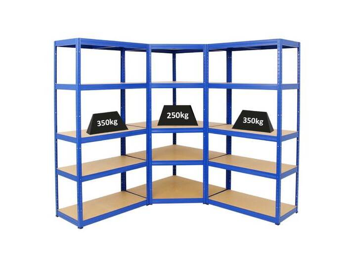 PROREGAL® Eckregal MegaDeal Otto + 2 Stück Slim Elephant S Blau von OTTO