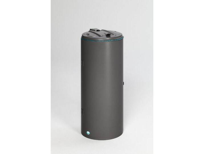 PROREGAL® Mülleimer Abfallsammler Einflügeltür + Doppelbart-Schloss 80L 89,5x39x39cm Grau von OTTO