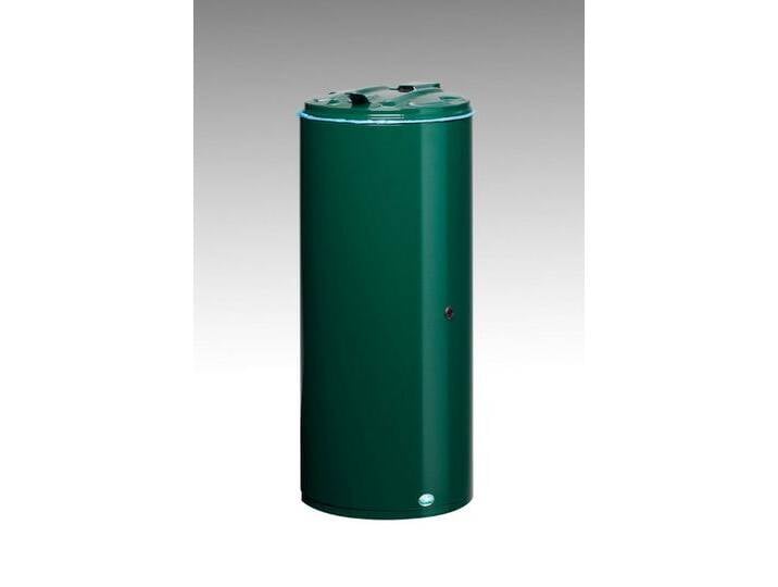 PROREGAL® Mülleimer Abfallsammler Einflügeltür + Doppelbart-Schloss 80L 89,5x39x39cm Grün von OTTO