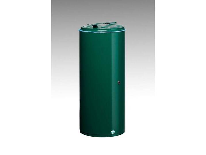 PROREGAL® Mülleimer Abfallsammler Einflügeltür + Doppelbart-Schloss 80L 89,5x39x39cm Grün von OTTO