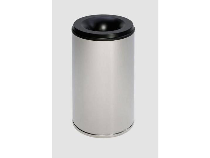 PROREGAL® Papierkorb Feuersicherer Papierkorb 110L 75x46,5x46,5cm Edelstahl Silber von OTTO