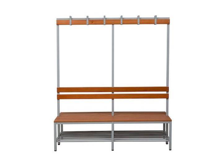 PROREGAL® Sitzbank Sitzbank Seal, Doppelseitig Rückenlehne, HxBxT 40x160x80cm, Holz von OTTO