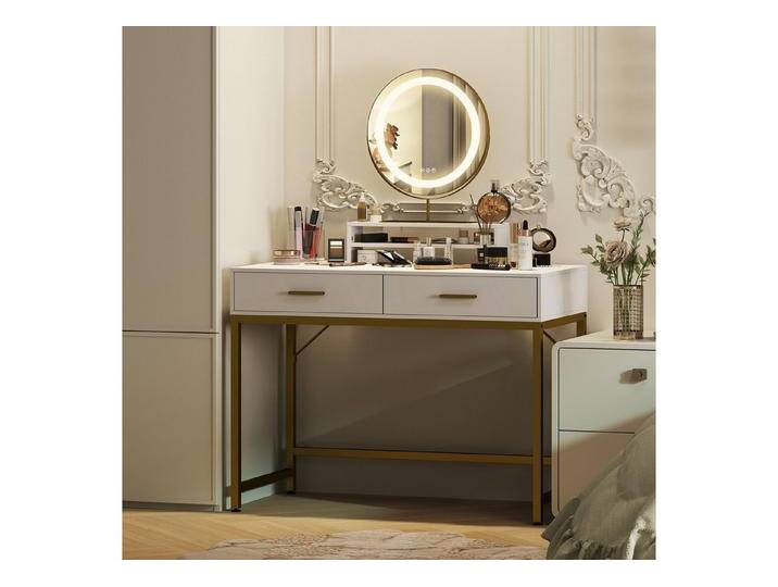 PXloue Schminktisch Eleganter Schminktisch mit Kippschutz und einstellbaren Füßen (Stauraum, modern (100 x 50 x 137 cm) von OTTO