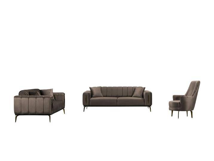 Palms-Store Sofa Valenzo wählbar in 6 Samtfarben und Sitzvarianten, Spar-Set, 3-Sitzer mit integrierter Schlaffunktion, braun schwarz Palms-Store Sofa Valenzo wählbar in 6 Samtfarben und Sitzvarianten, Spar-Set, 3-Sitzer mit integrierter Schlaffunktion, braun schwarz von OTTO