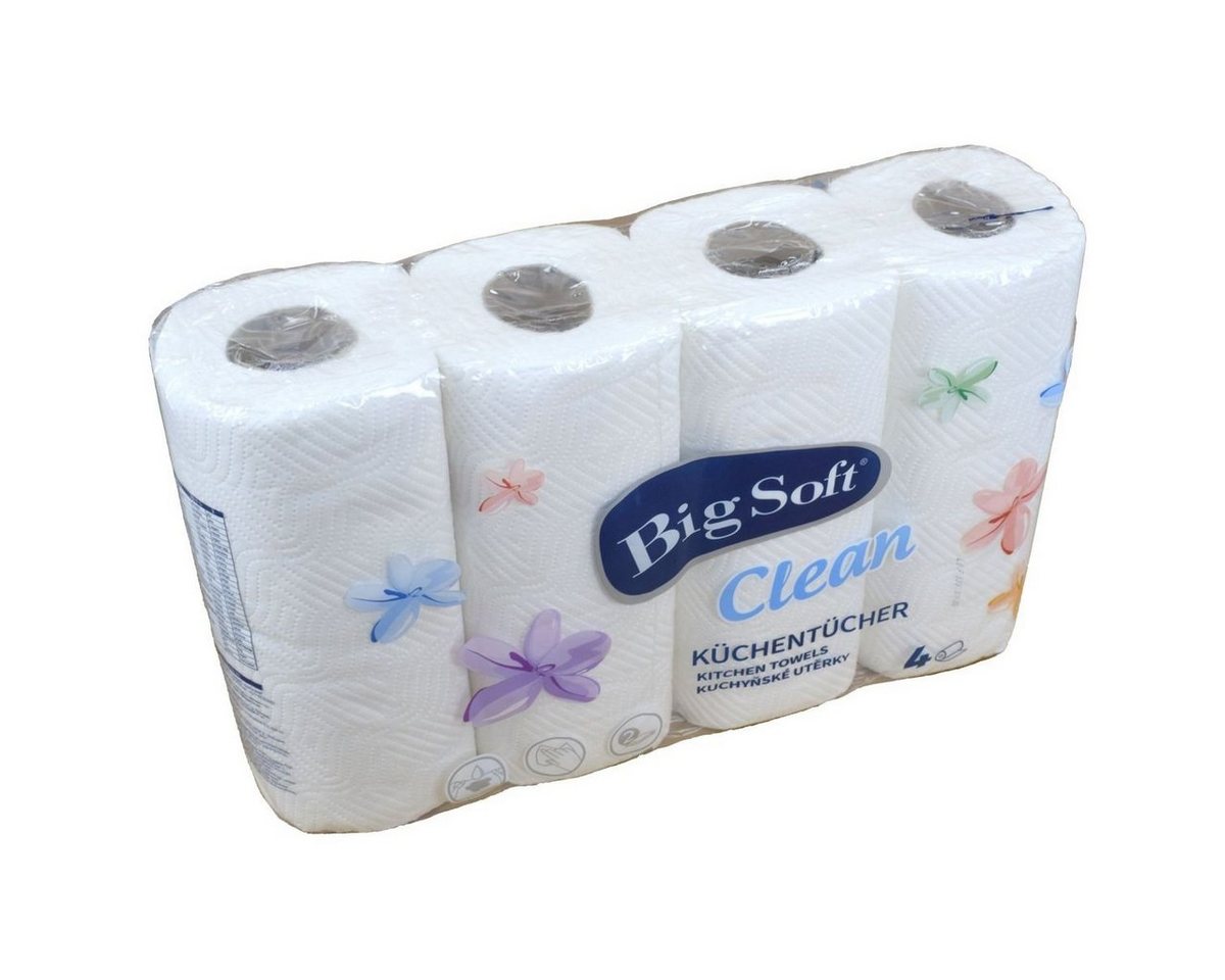 Papierküchenrolle 4 Rollen á 50 Blatt Küchenrolle Big Soft 2-lagig Haushaltsrolle, 2-lagig Papierküchenrolle 4 Rollen á 50 Blatt Küchenrolle Big Soft 2-lagig Haushaltsrolle, 2-lagig von OTTO