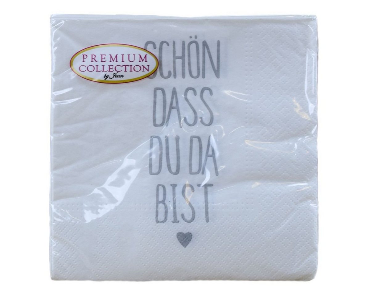 Jean Products Papierserviette Papierservietten 20 Stk. Papiertücher ca. 33 x 33 cm Servietten Papier, 3-lagig Jean Products Papierserviette Papierservietten 20 Stk. Papiertücher ca. 33 x 33 cm Servietten Papier, 3-lagig von Jean Products
