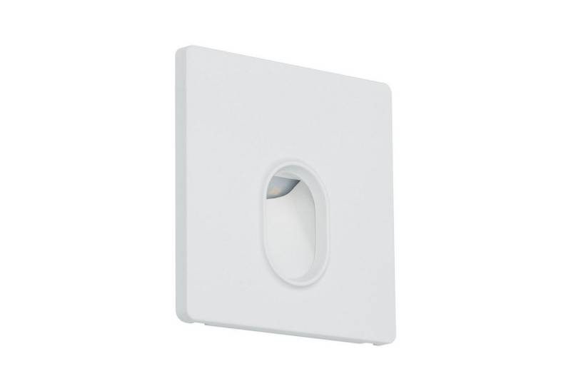 Paulmann LED Wandleuchte Einbauleuchte eckig Weiß 1,7W, LED fest integriert, Warmweiß von Paulmann