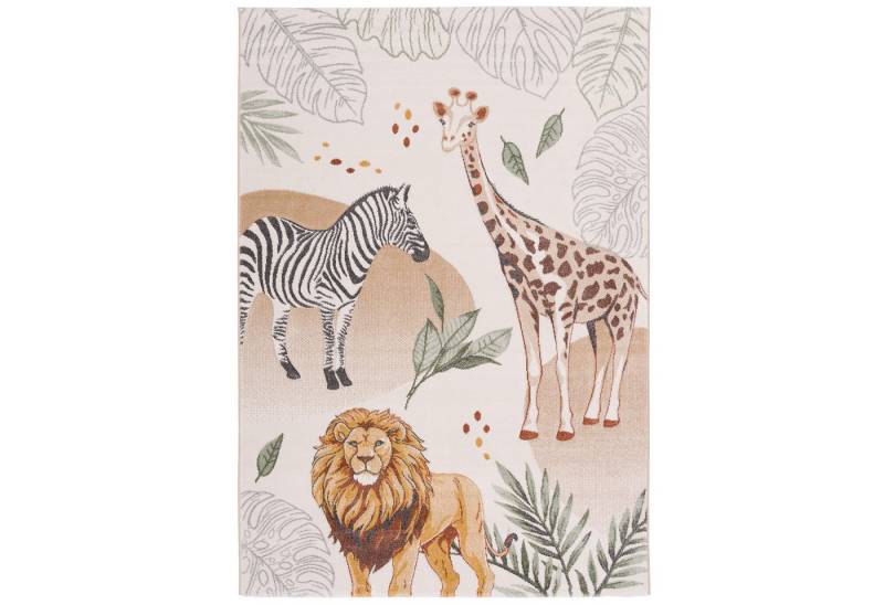 Pergamon Kinderteppich Kinder Teppich Maui Kids Giraffe Zebra Löwe, Rechteckig, Höhe: 13 mm von Pergamon