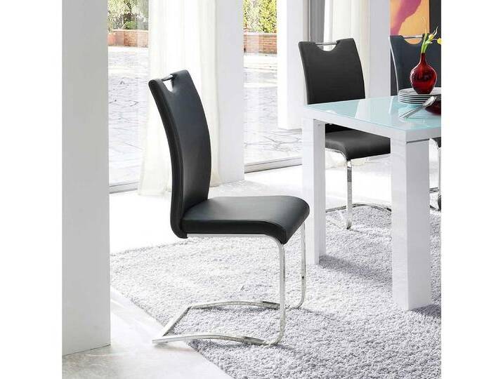 Pharao24 Freischwinger Florenzia (Set, 4 St), 4er Set, schwarz von OTTO