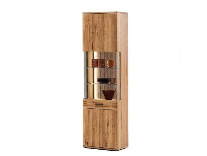 Pharao24 Vitrine Arelas aus Massivholz, braun, Ohne Beleuchtung von OTTO