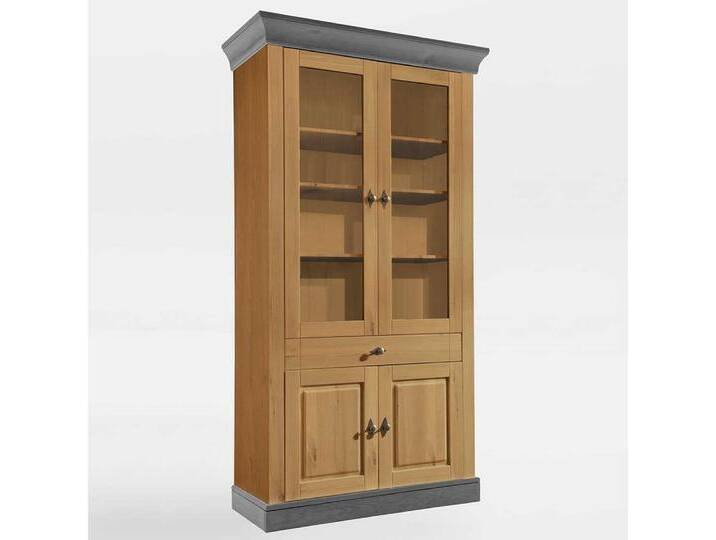 Pharao24 Vitrine Bastiaan aus Massivholz, braun von OTTO