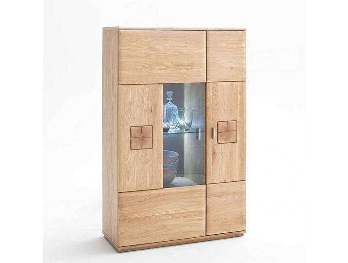 Pharao24 Vitrine Renemia aus Massivholz, braun, Ohne Beleuchtung von OTTO