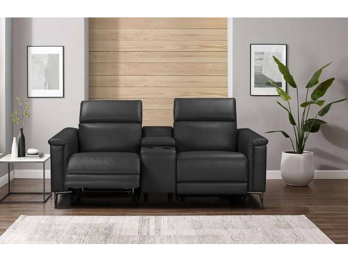 Places of Style 2-Sitzer Lund, 2er-Kinosofa, TV-Sessel, Multimedia-Sofa, USB-A, m. elektrischer o. manueller Relaxfunktion, Getränkehalter u. Staufach von OTTO